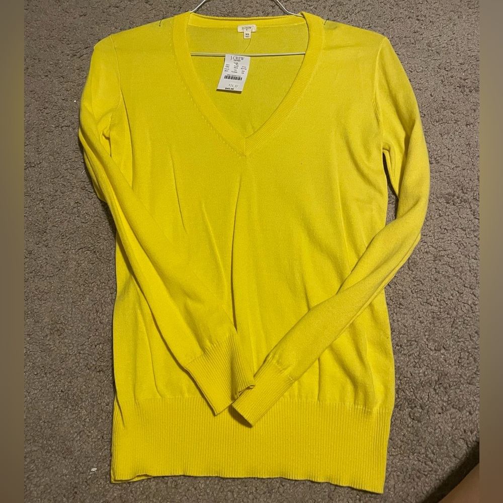 J. Crew factory vneck cotton sweater
